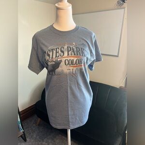 Gray Estes Park Colorado Graphic T-Shirt